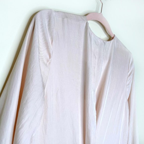 ⚡️SOLD⚡️ nwt vince satin twist drape long sleeve dress - size 8 - Picture 8 of 11